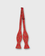 Load image into Gallery viewer, Silk Bow Tie in Red Stirrups