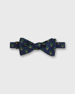 Load image into Gallery viewer, Silk Bow Tie in Navy Wreath