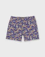 Load image into Gallery viewer, Zip-Front Standard Swim Short in Green/Navy/Brown Camo Printed Nylon