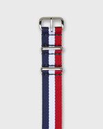 Load image into Gallery viewer, Nato Watch Strap in Blue/White/Red