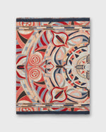 Load image into Gallery viewer, Reversible Rectangle Scarf in Red Multi Indies