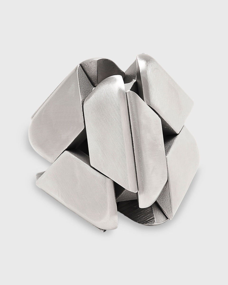 Tetra Puzzle in Brushed Stainless Steel | Shop Mashburn