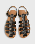 Load image into Gallery viewer, Fisherman Sandal in Black Leather