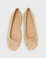 Load image into Gallery viewer, Ballet Flat in Camel Suede