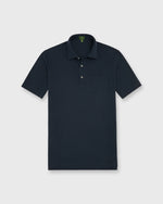 Load image into Gallery viewer, Short-Sleeved Polo in Navy Pima Pique