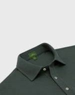 Load image into Gallery viewer, Short-Sleeved Polo in Dark Spruce Pima Pique