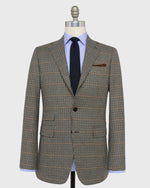 Load image into Gallery viewer, Virgil No. 4 Jacket in Navy/Spruce/Umber Cashmere Houndstooth Hopsack