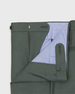 Load image into Gallery viewer, Dress Trouser in Olive Mid-Weight Twill