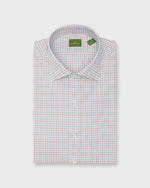 Load image into Gallery viewer, Spread Collar Dress Shirt in Sky/Green/Poppy Check Poplin