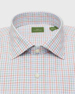 Load image into Gallery viewer, Spread Collar Dress Shirt in Sky/Green/Poppy Check Poplin