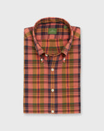 Load image into Gallery viewer, Button-Down Sport Shirt in Persimmon/Olive/Navy Madras