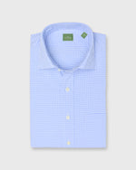 Load image into Gallery viewer, Spread Collar Sport Shirt in Dutch/White Graph Check Poplin