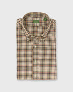 Load image into Gallery viewer, Button-Down Sport Shirt in Brown/Olive/Red Guncheck Twill
