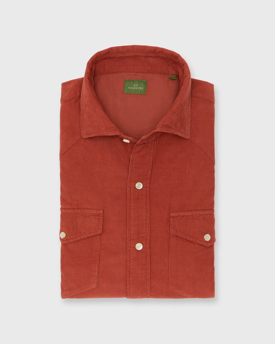 トップス MASSES WESTERN CORDUROY SHIRT M Western Work Shirt in Maple Corduroy | Shop Sid Mashburn