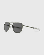 Load image into Gallery viewer, Aviator Sunglasses in Military Olive/American Gray