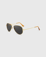 Load image into Gallery viewer, Concorde Sunglasses in 23K Gold/American Gray