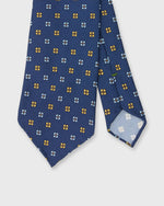 Load image into Gallery viewer, Silk Print Tie in Navy/Gold/Sky Flower