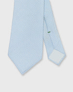 Load image into Gallery viewer, Silk Print Tie in Sky/Bone Check