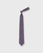 Load image into Gallery viewer, Linen Print Tie in Air Force/Salmon Medallion