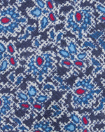 Load image into Gallery viewer, Linen Print Tie in Navy/Blue/Berry Paisley