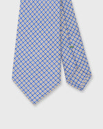 Load image into Gallery viewer, Linen Print Tie in Blue/Lilac/Avocado Square