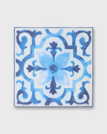 Load image into Gallery viewer, Cotton Print Pocket Square in Navy Tapestry