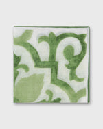 Load image into Gallery viewer, Cotton Print Pocket Square in Green Tapestry