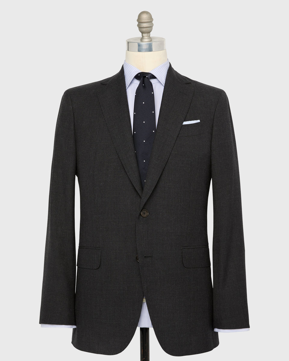 Kincaid No. 2 Suit in Charcoal Plainweave | Shop Sid Mashburn
