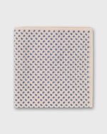 Load image into Gallery viewer, Cotolino Print Pocket Square in Bone/Navy Mini Paisley