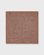 Load image into Gallery viewer, Cotolino Print Pocket Square in Umber/Yellow/Green Foulard