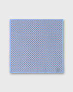 Load image into Gallery viewer, Hand-Rolled Cotolino Print Pocket Square in Periwinkle/Pink/Smoke Foulard