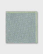 Load image into Gallery viewer, Hand-Rolled Linen/Cotton Print Pocket Square in Sage/Bone/Clover Multi Flower