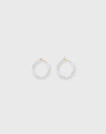 Load image into Gallery viewer, Zoe Hoop Earrings in Snow