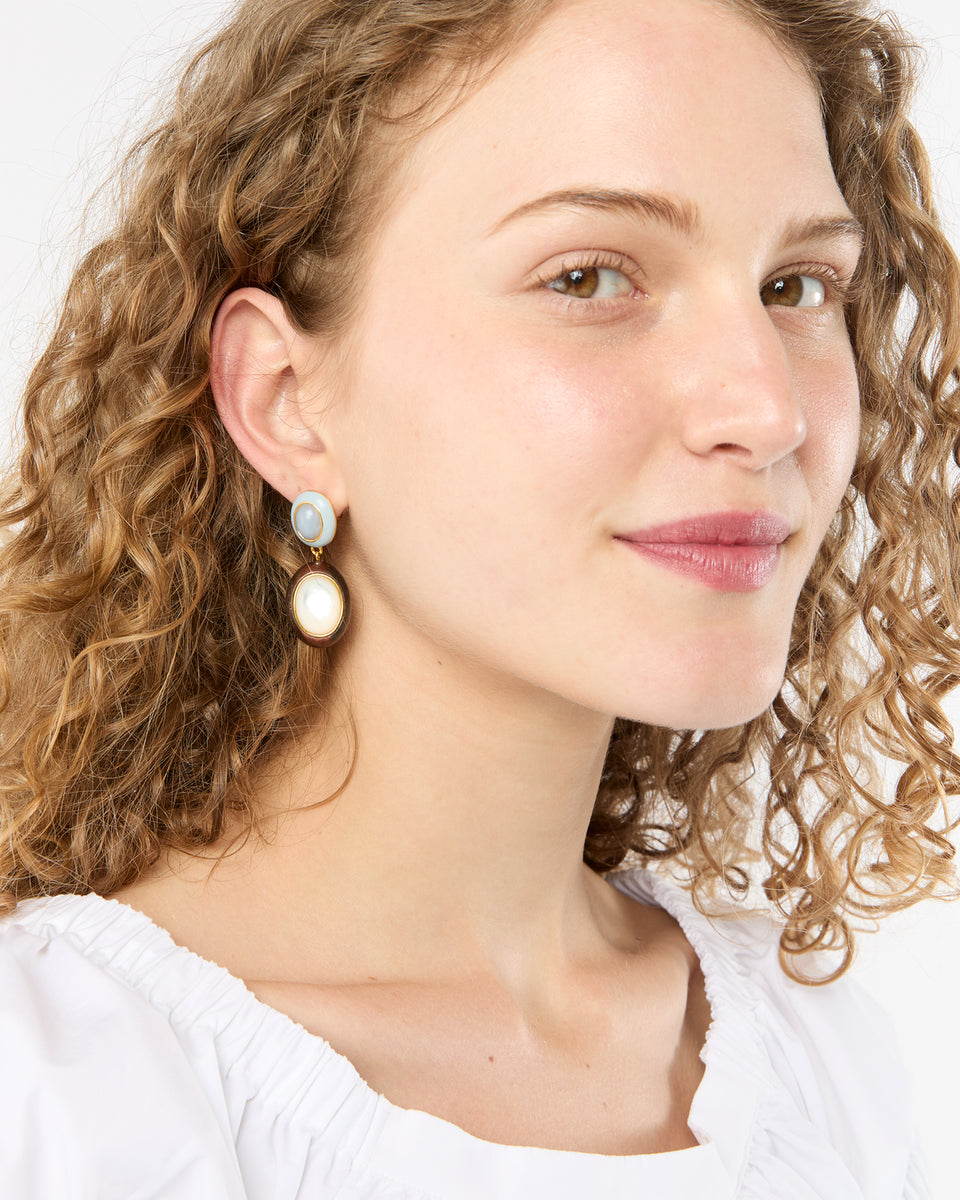 Papaya Earrings in Pearl Shop Ann Mashburn - Main Image