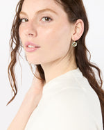 Load image into Gallery viewer, Hexagon Earrings in Green Quartz