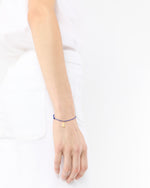 Load image into Gallery viewer, Robot Charm Bracelet in Gold/Assorted Color Cord