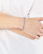 Load image into Gallery viewer, Sleeping Thunder Charm Bracelet in Gold/Assorted Color Cord