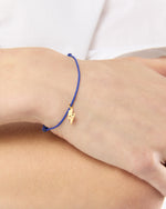Load image into Gallery viewer, Sleeping Thunder Charm Bracelet in Gold/Assorted Color Cord