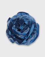 Load image into Gallery viewer, Poseidon Small Square Scarf in Azure