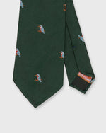 Load image into Gallery viewer, Silk Club Tie in Hunter/Blue/Orange Kingfisher