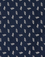 Load image into Gallery viewer, Silk Club Tie in Navy/Bone Knot