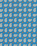 Load image into Gallery viewer, Silk Print Tie in Blue/Light Blue/Havana Paisley