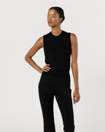 Load image into Gallery viewer, Rosie Shell in Black Cotton/Silk