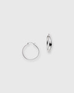 Load image into Gallery viewer, Irregular Hoop Earrings in Silver
