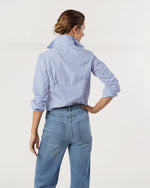 Load image into Gallery viewer, Icon Shirt in Blue Bengal Stripe Poplin