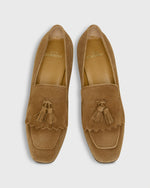 Load image into Gallery viewer, Kilt Heel in Dark Camel Suede