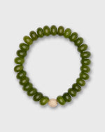 Load image into Gallery viewer, Semi Precious Beaded Bracelet in Green Monochrome