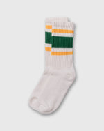 Load image into Gallery viewer, Retro Stripe Socks in Kelly/Gold