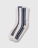 Load image into Gallery viewer, Vertical Stripe Socks in Navy