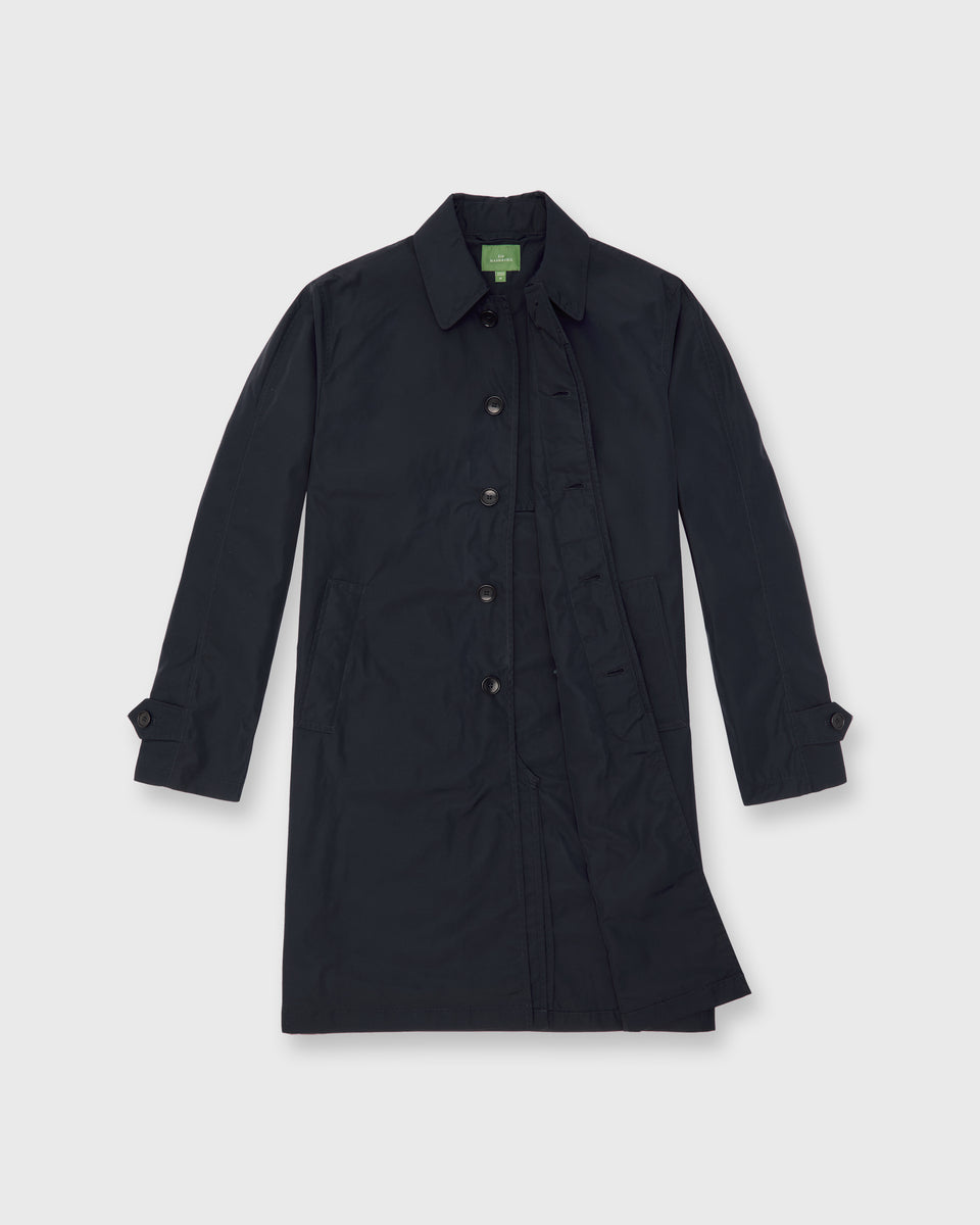 Traveler's Trench in Navy Nylon | Shop Sid Mashburn